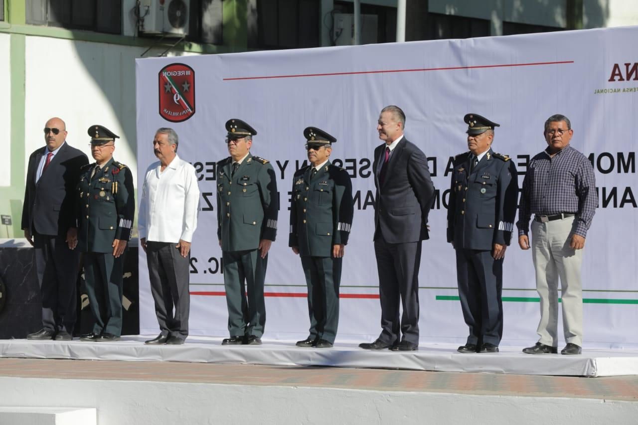 NUEVO COMANDANTE DE LA NOVENA ZONA MILITAR RINDE PROTESTA